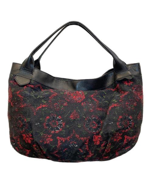 Y's（ワイズ）Y's (ワイズ) 16AW かすみ花刺ハンドバッグ ブラックの古着・服飾アイテム