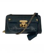 A.D.M.J.エーディーエムジェイ）の古着「型押しショルダーウォレット」｜グリーン