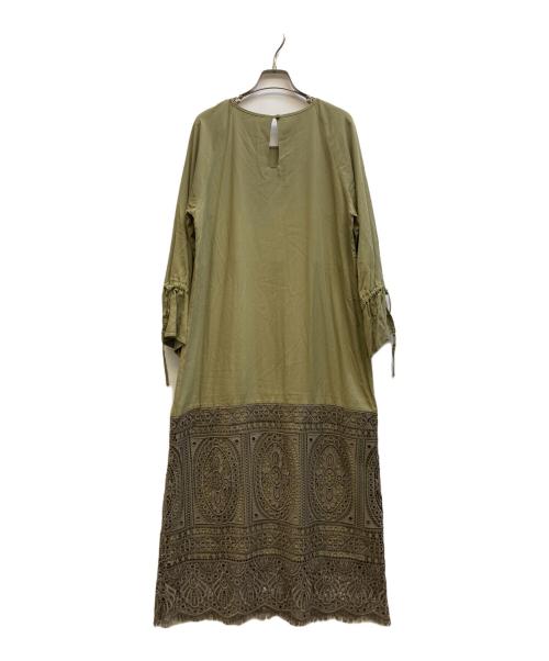 GRACE CONTINENTAL（（グレースコンチネンタル）GRACE CONTINENTAL (グレースコンチネンタル) ブラウスワンピース グリーン サイズ:36の古着・服飾アイテム