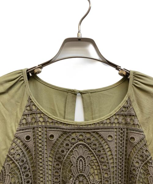 GRACE CONTINENTAL（（グレースコンチネンタル）GRACE CONTINENTAL (グレースコンチネンタル) ブラウスワンピース グリーン サイズ:36の古着・服飾アイテム