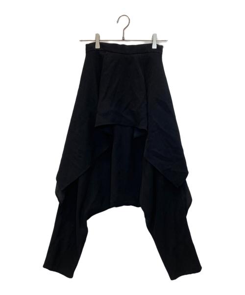 ENFOLD（エンフォルド）ENFOLD (エンフォルド) ドレープサルエルTROUSERS ブラック サイズ:Sの古着・服飾アイテム