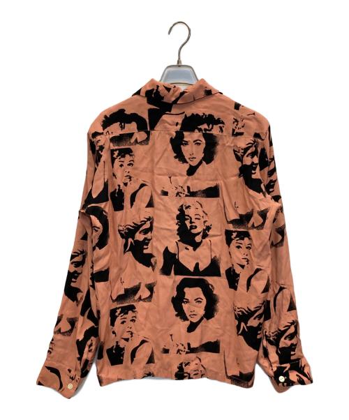 Aloha Blossom（アロハブロッサム）Aloha Blossom (アロハブロッサム)  VENUS LONG SLEEVE SHIRTS/ビーナス ロングスリーブ アロハシャツ ピンク サイズ:38の古着・服飾アイテム