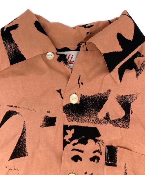 Aloha Blossom（アロハブロッサム）Aloha Blossom (アロハブロッサム)  VENUS LONG SLEEVE SHIRTS/ビーナス ロングスリーブ アロハシャツ ピンク サイズ:38の古着・服飾アイテム