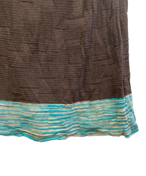 missoni（ミッソーニ）MISSONI (ミッソーニ) ノースリーブニットソー ブルー サイズ:42の古着・服飾アイテム