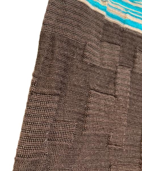 missoni（ミッソーニ）MISSONI (ミッソーニ) ノースリーブニットソー ブルー サイズ:42の古着・服飾アイテム