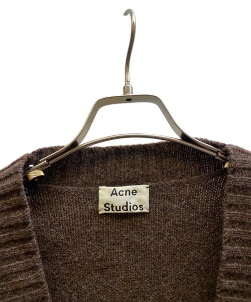 Acne studios（アクネ ストゥディオズ）ACNE STUDIOS (アクネ ストゥディオス) ニットカーディガン ブラウン サイズ:xxs/xsの古着・服飾アイテム