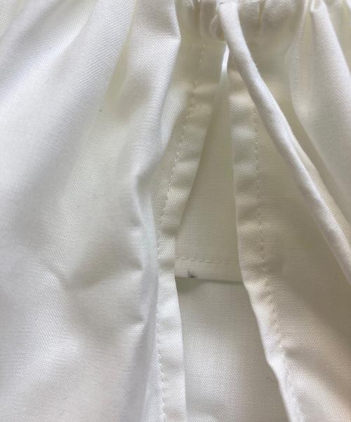 VERMEIL par iena（ヴェルメイユ パー イエナ）VERMEIL par iena (ヴェルメイユ パー イエナ) スパンマイクロピーチギャザーブラウス ホワイト サイズ:Fの古着・服飾アイテム