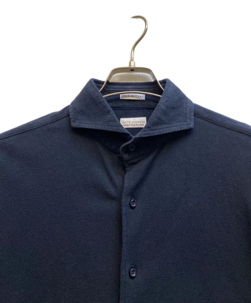 GUY ROVER（ギローバー）GUY ROVER (ギローバー) 鹿の子半袖シャツ ブラック サイズ:Mの古着・服飾アイテム