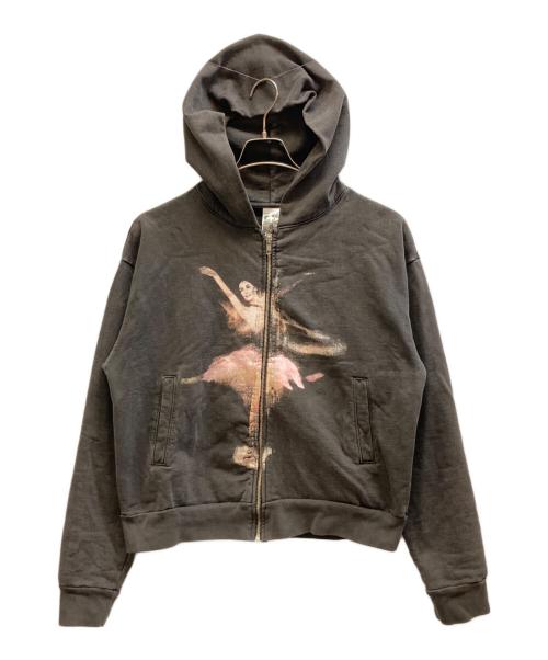 BASKETCASE GALLERY（バスケットケース ギャラリー）basketcase gallery (バスケットケース ギャラリー) BALLET zip-up フーディ グレー サイズ:Sの古着・服飾アイテム