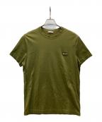 MONCLERモンクレール）の古着「ワッペン刺繍Tシャツ」｜カーキ