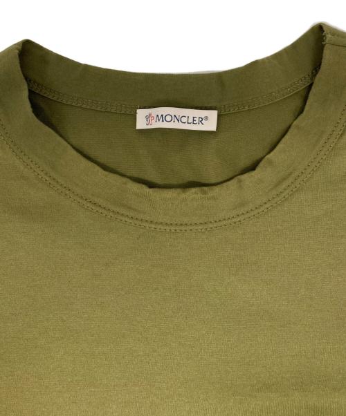 MONCLER（モンクレール）MONCLER (モンクレール) ワッペン刺繍Tシャツ カーキ サイズ:Lの古着・服飾アイテム