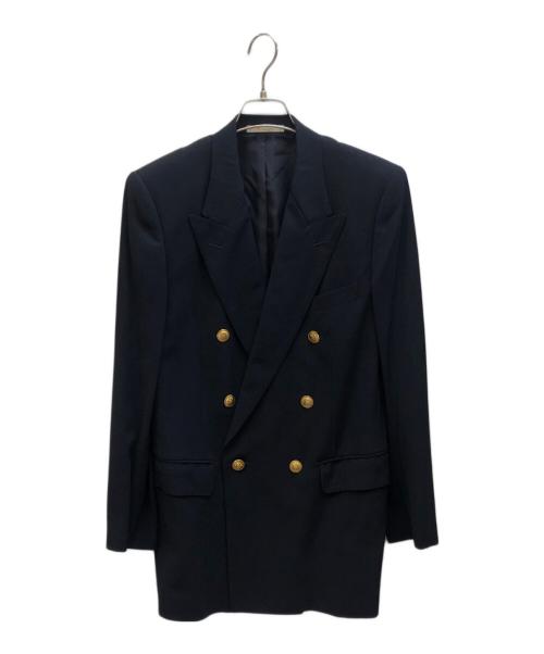Aquascutum（アクアスキュータム）Aquascutum (アクアスキュータム) ダブルテーラードジャケット ネイビー サイズ:9の古着・服飾アイテム