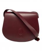 Cartierカルティエ）の古着「ショルダーバッグ」｜ボルドー