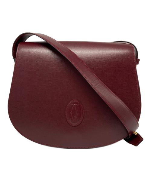 Cartier（カルティエ）Cartier (カルティエ) ショルダーバッグ ボルドーの古着・服飾アイテム