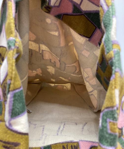 MARNI（マルニ）MARNI (マルニ) 幾何学キャンバストートバッグ カーキの古着・服飾アイテム