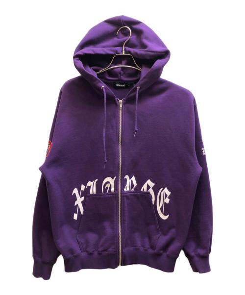 X-LARGE（エクストララージ）X-LARGE (エクストララージ) ジップパーカー / 101234012012 パープル サイズ:Mの古着・服飾アイテム