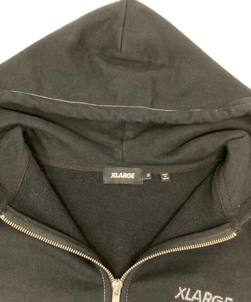 X-LARGE（エクストララージ）X-LARGE (エクストララージ) RHINESTONE OG ZIP HOODED SWEATSHIRT ブラック サイズ:Mの古着・服飾アイテム
