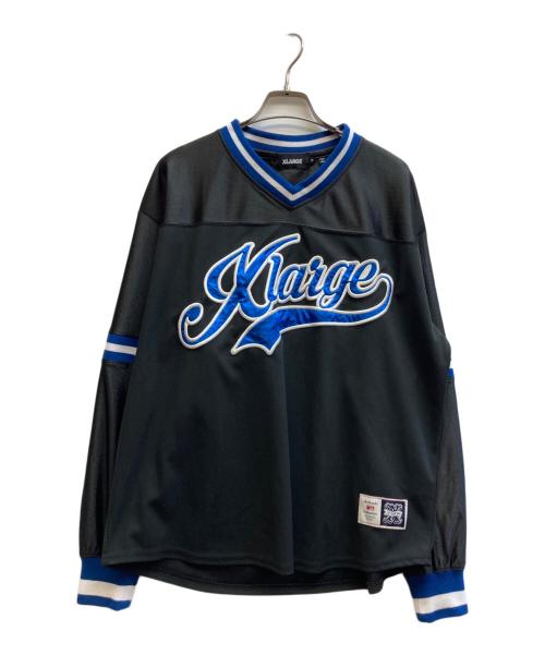 X-LARGE（エクストララージ）X-LARGE (エクストララージ) GAME SHIRT ブラック サイズ:Mの古着・服飾アイテム