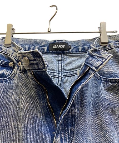 X-LARGE（エクストララージ）X-LARGE (エクストララージ) CHEMICAL WIDE DENIM PANTS インディゴ サイズ:30inchの古着・服飾アイテム