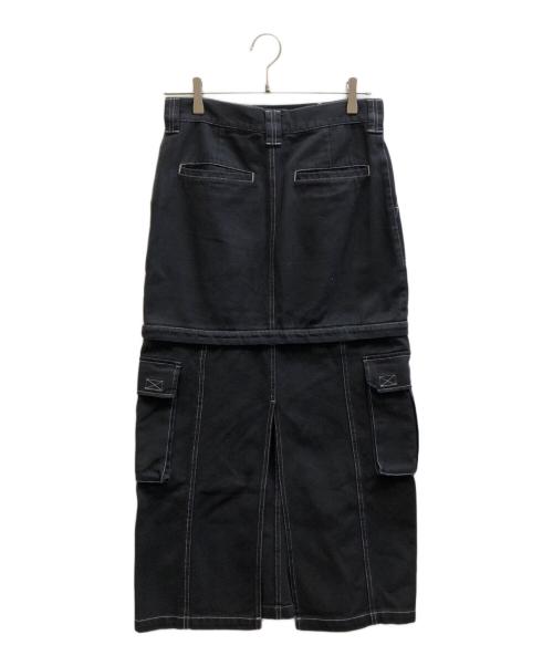 X-GIRL（エックスガール）X-girl (エックスガール) CONVERTIBLE SKIRT ブラック サイズ:Mの古着・服飾アイテム