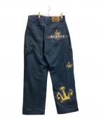 X-LARGEエクストララージ）の古着「CROWN PAINTER PANTS」｜インディゴ