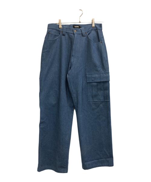 X-LARGE（エクストララージ）X-LARGE (エクストララージ) CROWN PAINTER PANTS インディゴ サイズ:32の古着・服飾アイテム