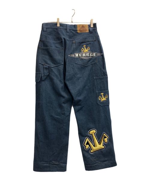 X-LARGE（エクストララージ）X-LARGE (エクストララージ) CROWN PAINTER PANTS インディゴ サイズ:32の古着・服飾アイテム