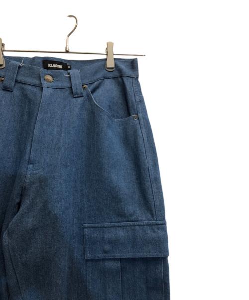 X-LARGE（エクストララージ）X-LARGE (エクストララージ) CROWN PAINTER PANTS インディゴ サイズ:32の古着・服飾アイテム