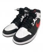 NIKEナイキ）の古着「AIR JORDAN1(エアジョーダン1)MID"BLACK/CHILE RED/WHITE"」｜ブラック