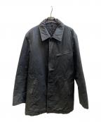 COMME des GARCONS HOMMEコムデギャルソン オム）の古着「ライナー付ステンカラーコート」｜ブラック