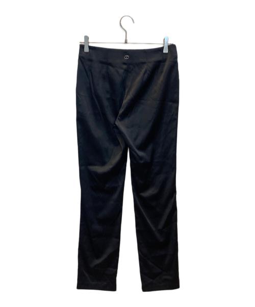 CHANEL（シャネル）CHANEL (シャネル) シルクテーパードパンツ ブラック サイズ:38の古着・服飾アイテム