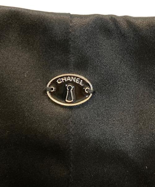 CHANEL（シャネル）CHANEL (シャネル) シルクテーパードパンツ ブラック サイズ:38の古着・服飾アイテム
