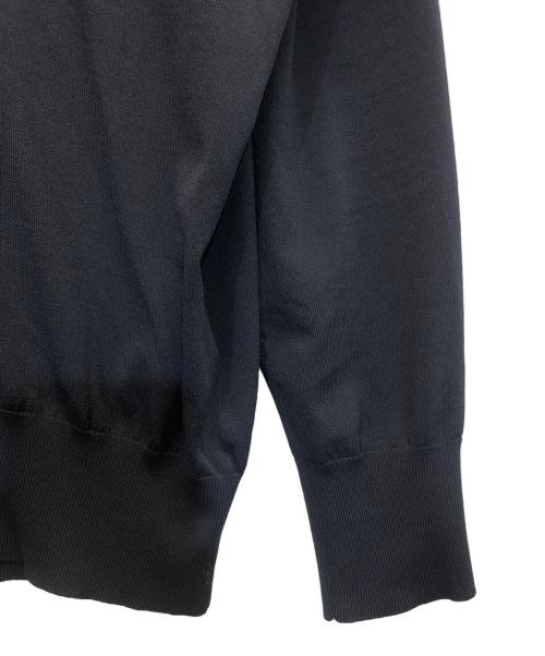 icB（アイシービー）icB (アイシービー) シンセティックハイゲージ Vネックプルオーバー ネイビー サイズ:Sの古着・服飾アイテム