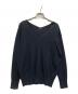 icB（アイシービー）の古着「シンセティックハイゲージ Vネックプルオーバー」｜ネイビー