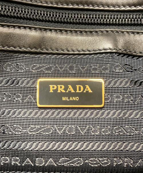 PRADA（プラダ）PRADA (プラダ) リボンハンドバッグ ブラックの古着・服飾アイテム