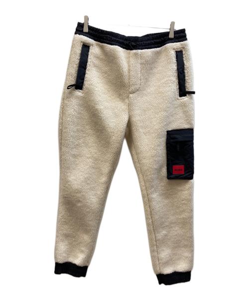 HUGO（ヒューゴ ボス）HUGO (ヒューゴ ボス) リラックスフィットテディファブリックトラックパンツ アイボリー サイズ:Mの古着・服飾アイテム