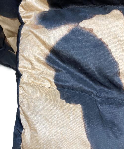 THE NORTH FACE（ザ ノース フェイス）THE NORTH FACE (ザ ノース フェイス) Supreme (シュプリーム) Bleached Denim Print Nuptse Jacket ブラック×ブラウン サイズ:Ｍの古着・服飾アイテム