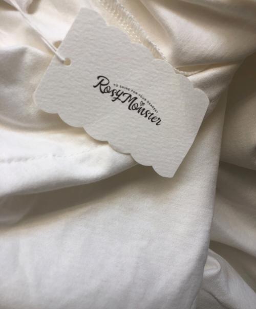 rosy monster（ロージーモンスター）rosy monster (ロージーモンスター) リラックスフリルカットソーワンピース ホワイト サイズ:S 未使用品の古着・服飾アイテム