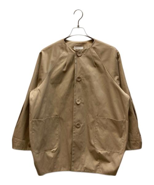 rosy monster（ロージーモンスター）rosy monster (ロージーモンスター) マルギンガムノーカラーコート ベージュ サイズ:Freeの古着・服飾アイテム