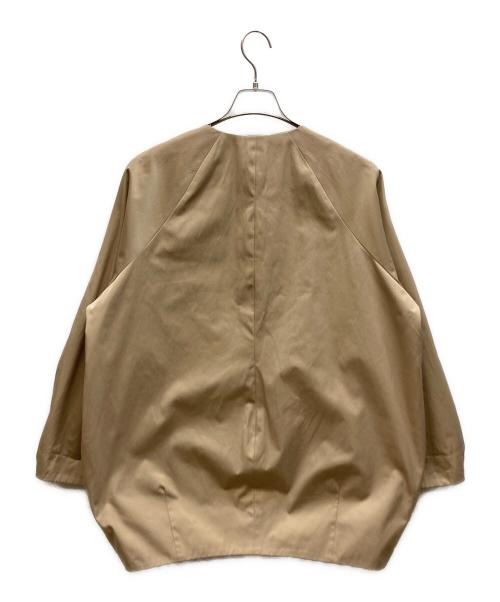 rosy monster（ロージーモンスター）rosy monster (ロージーモンスター) マルギンガムノーカラーコート ベージュ サイズ:Freeの古着・服飾アイテム