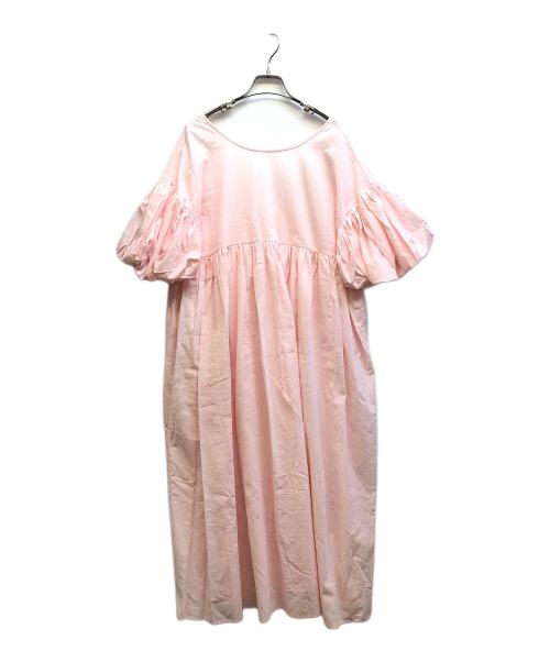 Sea Room lynn（シールームリン）Sea Room lynn (シールームリン) Cottonギャザーパフスリーブドレス ピンク サイズ:S 未使用品の古着・服飾アイテム