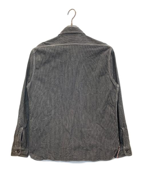 SUGAR CANE（シュガーケーン）SUGAR CANE (シュガーケーン) JEAN CORD WORK SHIRT グレー サイズ:LARGEの古着・服飾アイテム
