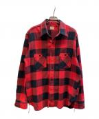 SUGAR CANEシュガーケーン）の古着「TWILL CHECK WORK SHIRT」｜レッド
