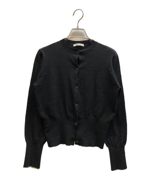 Whim Gazette（ウィムガゼット）Whim Gazette (ウィムガゼット) ヘンプカーディガン ブラック サイズ:Freeの古着・服飾アイテム