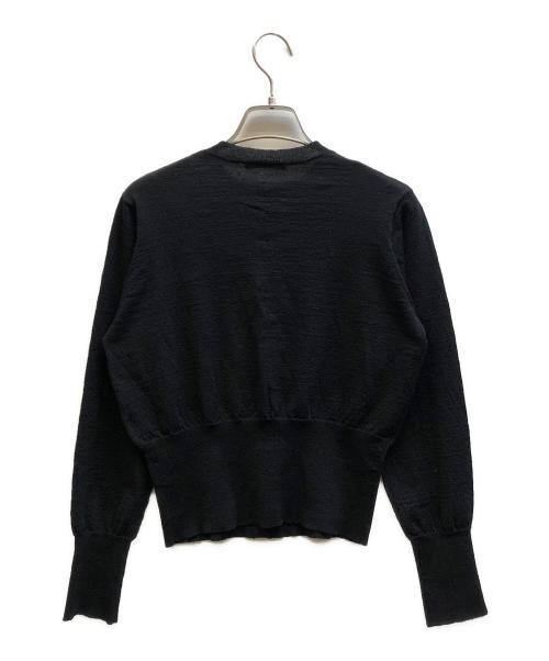 Whim Gazette（ウィムガゼット）Whim Gazette (ウィムガゼット) ヘンプカーディガン ブラック サイズ:Freeの古着・服飾アイテム