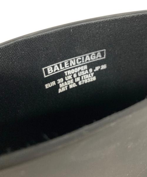 BALENCIAGA（バレンシアガ）BALENCIAGA (バレンシアガ) トルーパーラバーブーツ ブラック サイズ:JP 26の古着・服飾アイテム