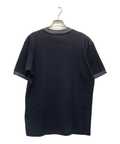 ESTNATION（エストネーション）ESTNATION (エストネーション) コンビネーションリブカットソー ネイビー サイズ:Ⅿの古着・服飾アイテム