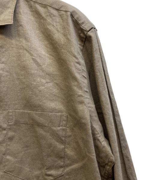 SEEKER GROOVE（シーカーグルーブ）SEEKER GROOVE (シーカーグルーブ) コットンリネンシャツ カーキ サイズ:Ⅿの古着・服飾アイテム