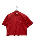 bukhtブフト）の古着「LOOSE SHIRTS S/S」｜レッド