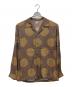 SASQUATCHfabrix.（サスクワッチファブリックス）の古着「SUN DOTS OPEN COLLAR L/S SHIRT」｜ブラウン